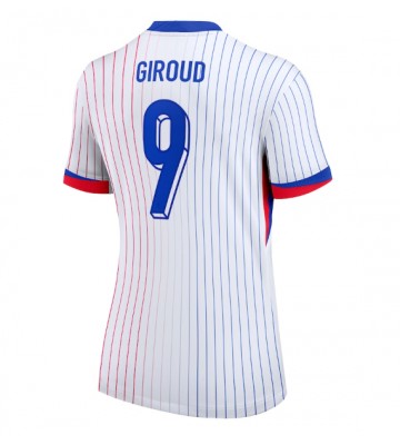 Frankrike Olivier Giroud #9 Bortatröja Kvinnor EM 2024 Kortärmad
